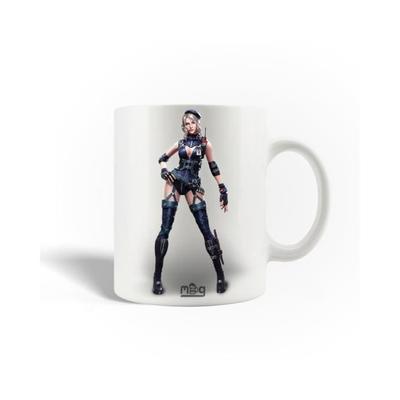 Ceramic Mug - Laura - Free Fire - 30cl - Dishwasher Safe - White
