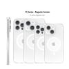 Compatible with Apple iPhone 16 Pro Max: Transparent Magnetic Frosted Protective Case