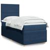 VidaXL Slatted Bed Base with Mattress Blue 90x190 Cm Fabric 3294210
