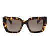 Square Sunglasses Women Sunglasses Tortoise SMUB05_E14L_FE20U_C_A051