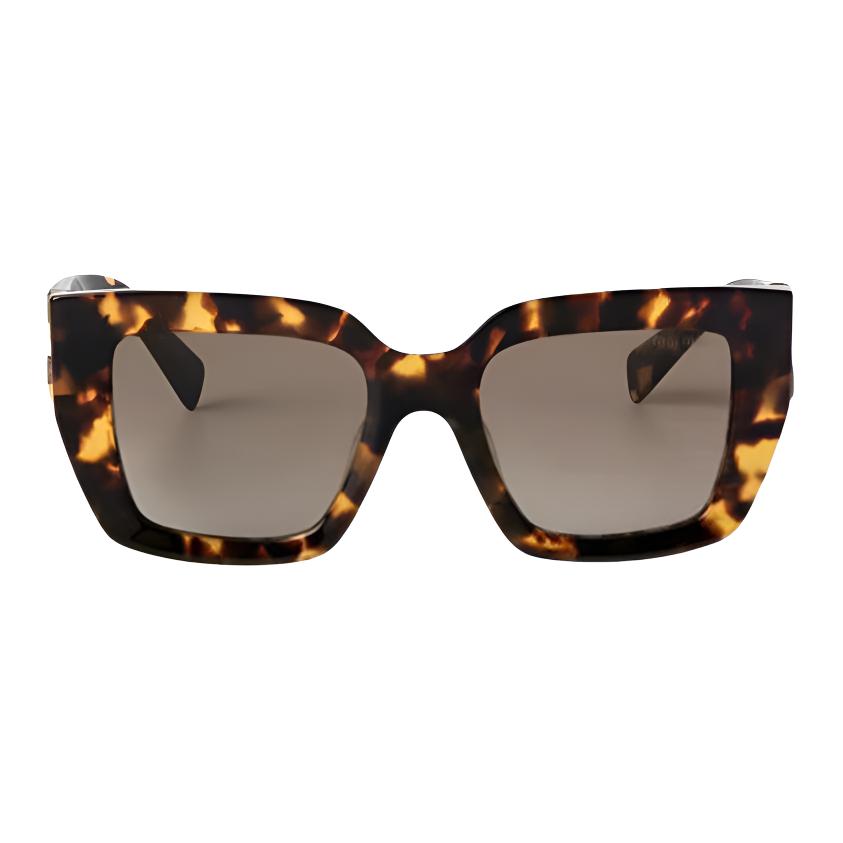 

Miu Miu Square Sunglasses Women sunglasses Tortoise SMUB05_E14L_FE20U_C_A051 Eyeglass Case/Pouch+Box