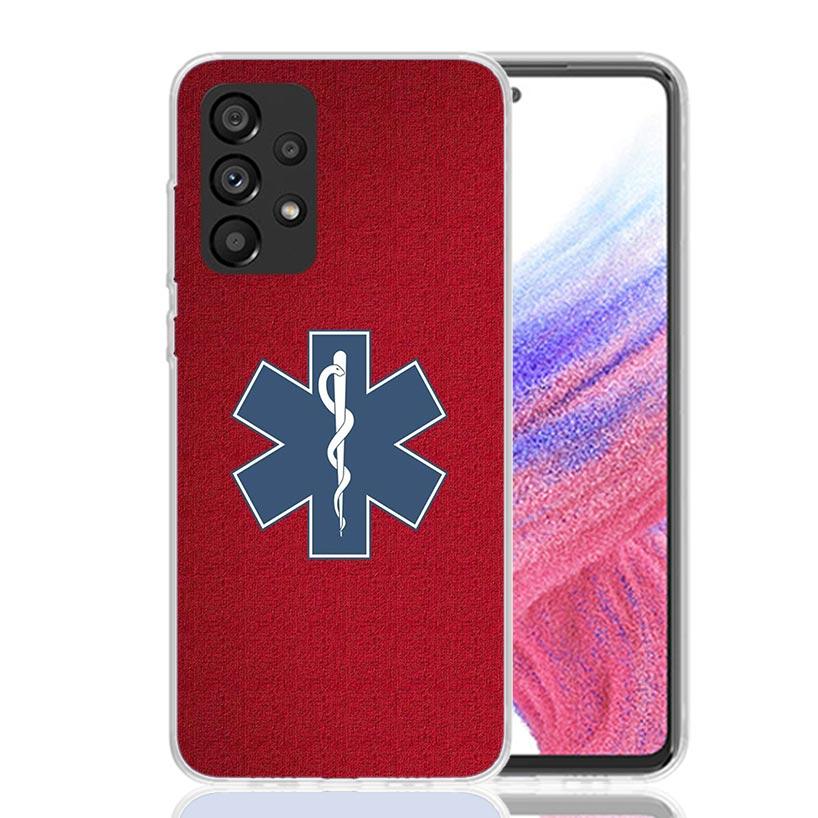 EMT EMS Medical Rescue Phone Case For Samsung Galaxy A52 A32 A22 A12 A02S A50S A30S A51 A31 AA71 Note 20 Ultra 10 S10 Plus Galax