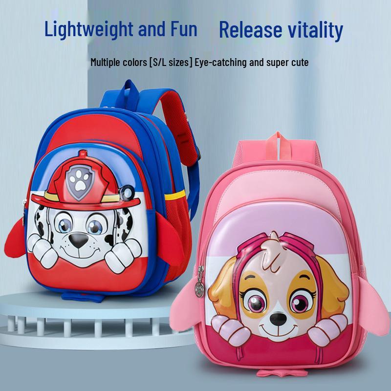 Paw Patrol Kids' Backpack: Cute Cartoon Hard Shell for Boys & Girls, Lightweight, Trendy & Versatile.