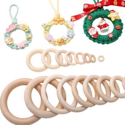 1-20Pcs Raw Wood Ring DIY Accessories