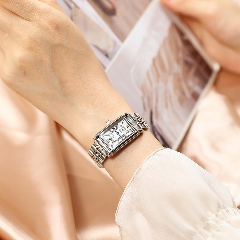 Niche Light Luxury Retro Watch Women'S Square Wind Small Dial Watch Women