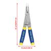 Multi-Function Wire Stripping Tool Adjustable Wire Crimping Pliers Foldable Multifunctional Electrician Equipment for Cutting