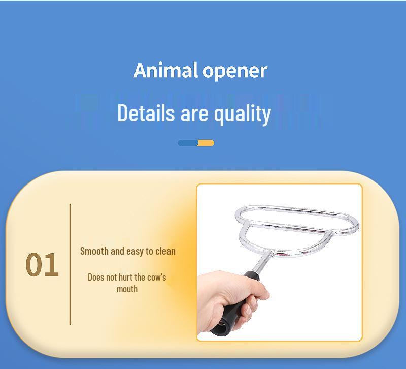 Metal Mouth Opener for Veterinary Use: Pig, Cattle, Sheep