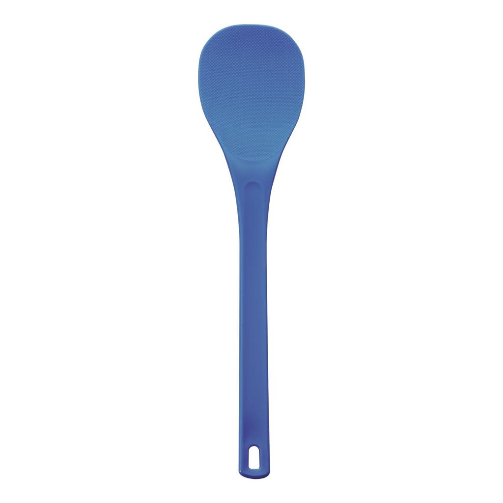 Akebono Sangyo Blue Rice Paddle, 60cm, Bag-Packed, Made In Japan, Commercial Use, Double-Embossed Design for Non-Stick Rice, Magic Rice Paddle, Blue,