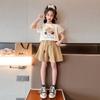 Girls Summer Short Sleeve Top and Shorts Two Piece Set