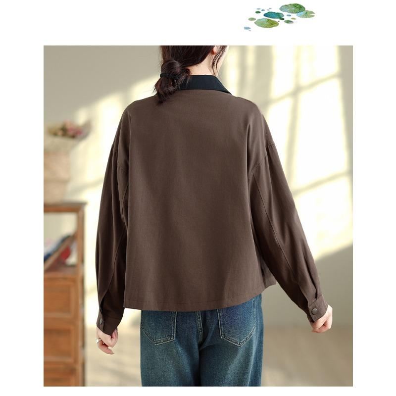 DIMANAF 2025 New Autumn Winter Women Coats Jackets Thick Cotton Loose Casual Lady Outerwear Vintage Plus Size