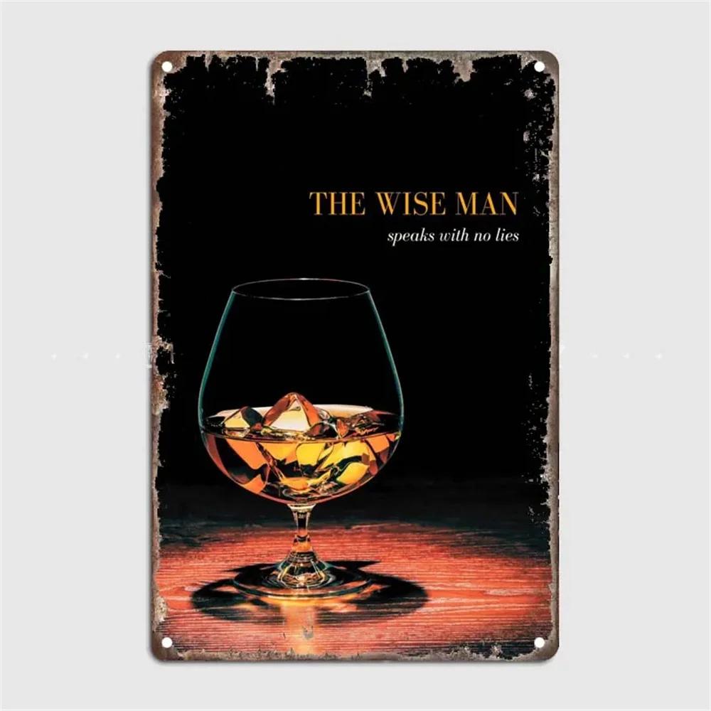Vintage Whiskey Cigar Poster Metal Tin Sign Plaque Retro Decorative Plates For Garage Club Man Cave Bar Hotel Cafe Wall Decor