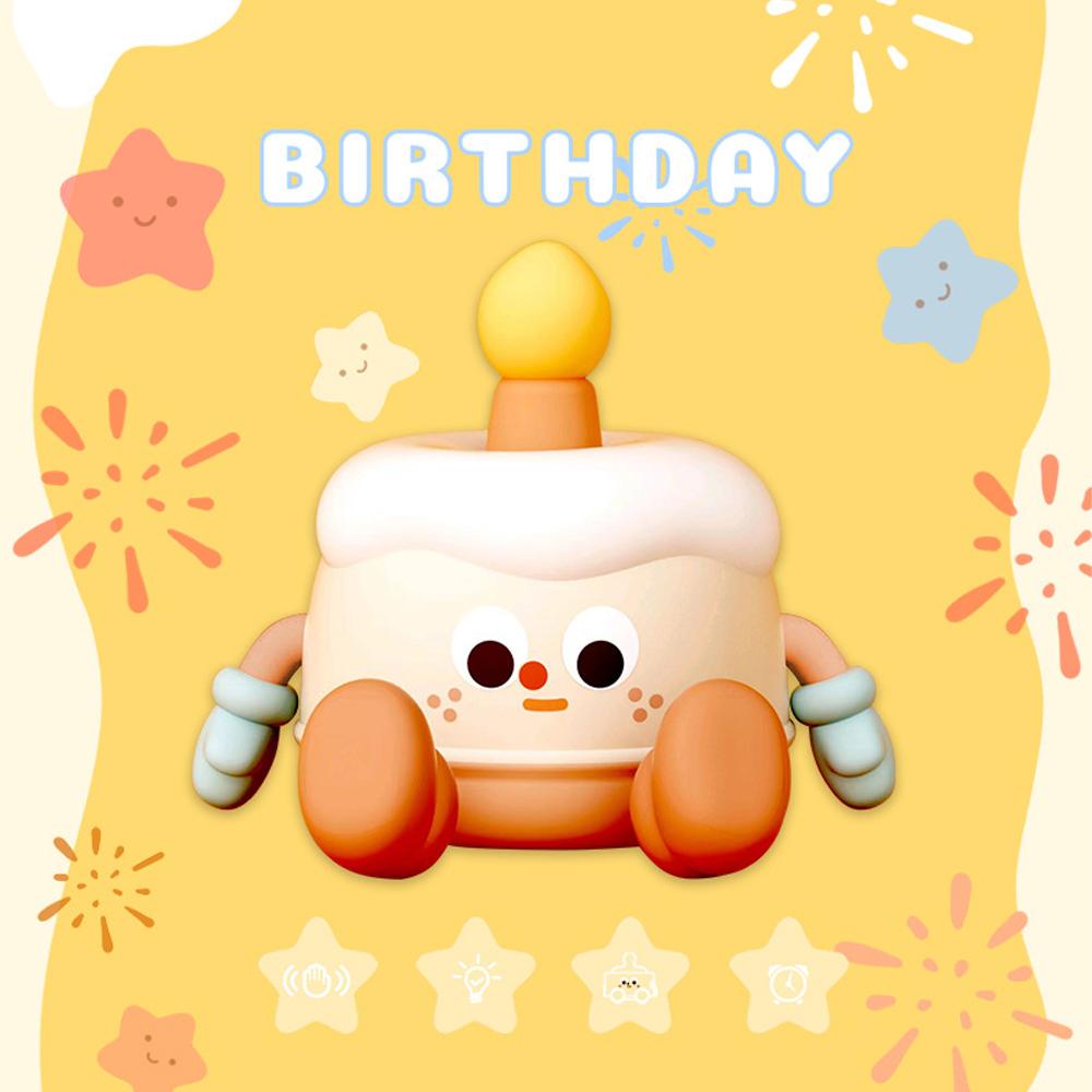 

Новый кавайный мультяшный торт ко дню рождения маленький ночник для спальни прикроватный светильник для зарядки сна милый маленький ночник для детей подарки теплый белый