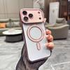 Luxury Transparent for Magsafe Hard PC Case for 18 17 16 15 Pro Max Magnetic Wireless Charge Clear Shockproof Cover
