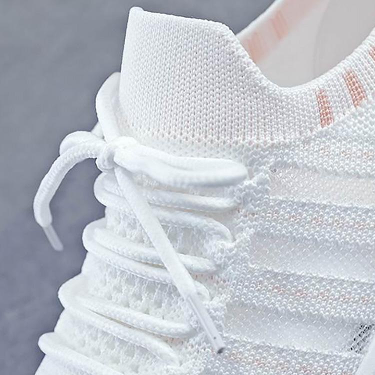 Women's Breathable Sports Single Shoes Spring Casual Mesh Flyknit Sneaker Lightweight Little White Shoes 36-40