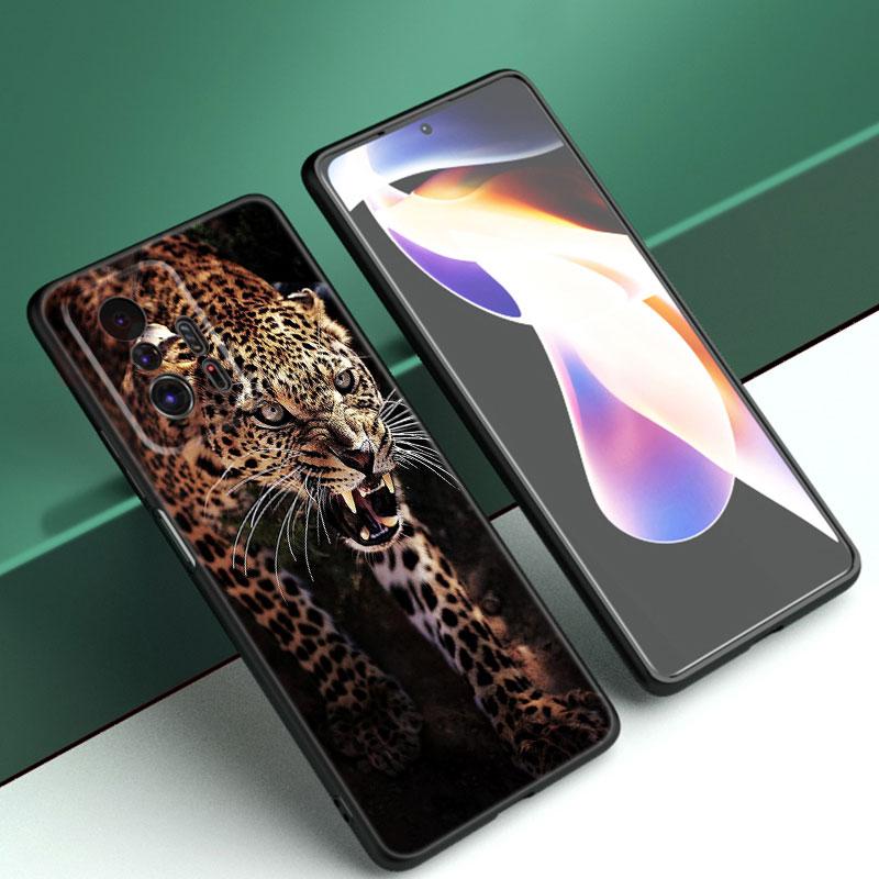 

Чехол для телефона с рисунком животного, тигра и леопарда для Xiaomi Mi A2 8 9 SE Note 10 10T 11 12 Lite 9T 11T 12S 12T Pro A3 6X 12X, мягкий черный чехол из ТПУ Xiaomi 12T Pro 5G