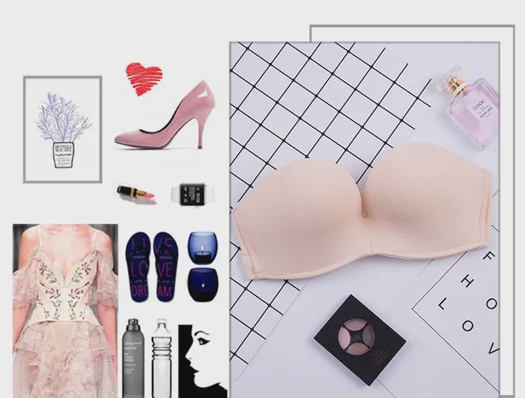 Miracle Strapless BH - Dames Draadloos, Gevormd, Sexy Onzichtbare BH voor Trouwjurken
