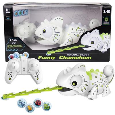 Remote Control Intelligent Chameleon Preys On Tongue-spitting Lizard Novelty Animal Cognitive Model Children's Toy