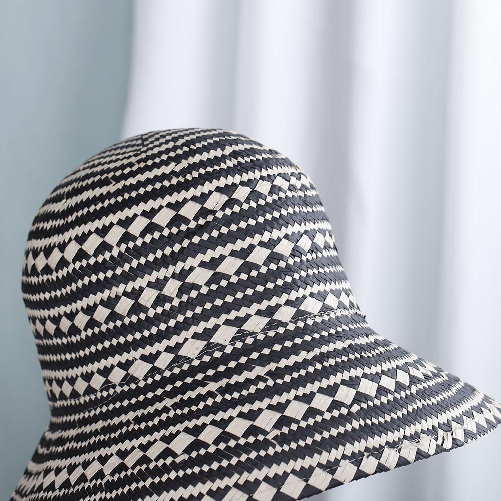 2022 Womens Lafite Straw Bucket Hats Panamas UV Protection Sun Visor Beach Hats Fashion Visors Foldable Women's Summer Sun Hat