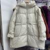 New fashion large size loose medium and long down jacket women's hooded thickened casual winter coat