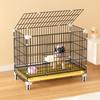 Reinforced Three-Layer Indoor Pet Cage with Toilet for Small Dogs