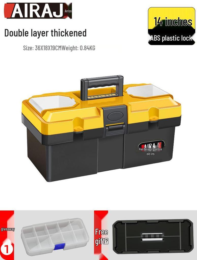 Arieze Handheld Tool Storage Box for Household and Industrial Use