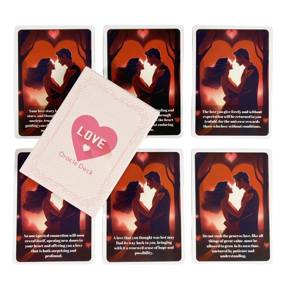 Süße Liebes-Orakelkarten A 46 Englische Divinations-Ausgabe Deck Tarot Brettspiele