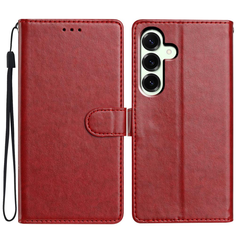 For Samsung Galaxy A17 Leather Case Wallet Stand Phone Cover with Handy Strap