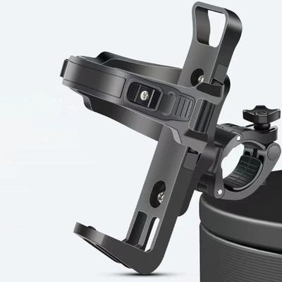 Bicycle Accessories ABS Bicycle Bottle Holder Black Adjustable Cycling Beverage Holder Rotatable Bike Water Bottle Cage