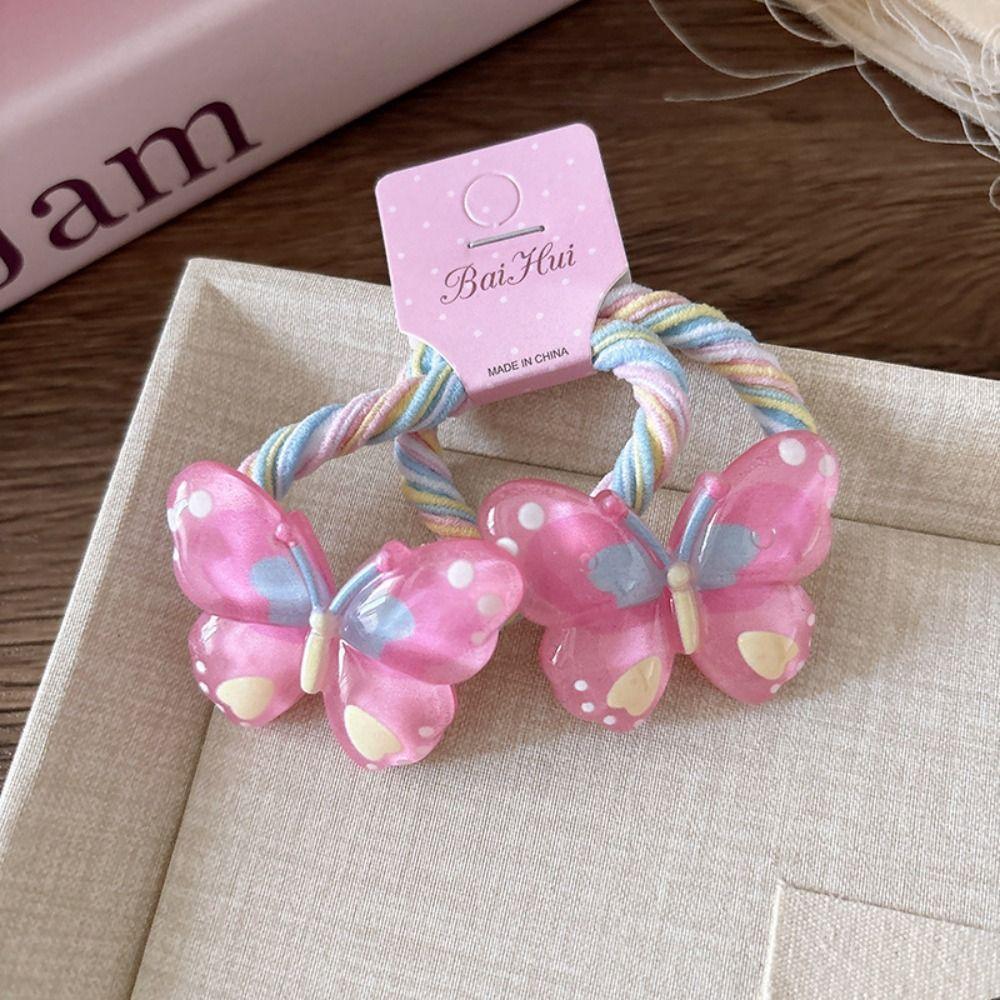 10Pcs Sweet Elastic Rubber Band Cute Bowknot Hair Ties Luxury Hair Rope  Hair Accessories