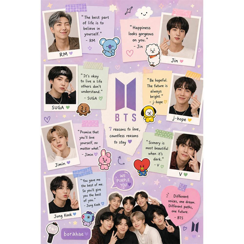 The Male Group BTS Diamond Embroidery Cross Stitch Art Kits Diy Craft Diamond Painting5D Mosaic Kit Wall Art Home Decoration