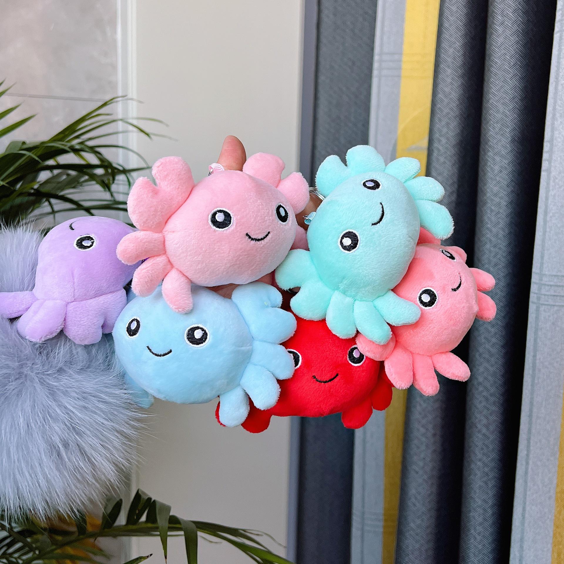 

Douyin Crab Plush Keychain: Cute Couple Bag Pendant Height 7 cm