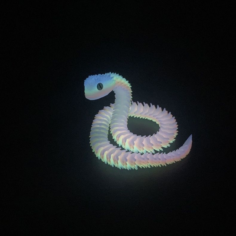 High-Standard 30/60/80Cm High-Standard 3D Premium-Quality Printed High-Standard Luminous Top-Grade Snake Top-Grade Movable Superior-Grade Joint