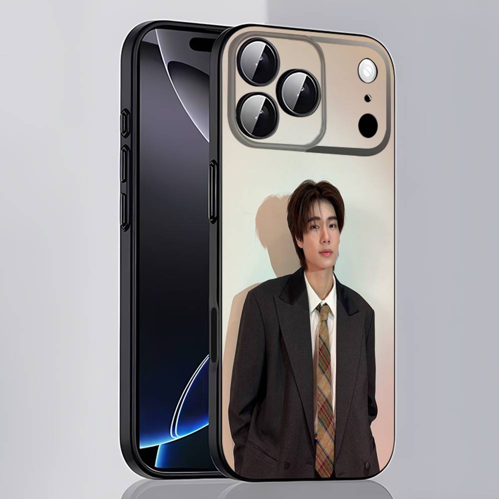 P-Phuwin A-Actor Tangsakyuen Phone Case For iPhone 17,16,15,14,13,12,11,Pro,Max,Plus,E,SE4,Air,Mini Black Cover