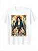 The Cat Lady Tarot Card Shirt Unisex Witchy Gothic Cat Mom TShirt Unisex Cotton Casual Round Neck Outdoor Short Sleeve TShirt
