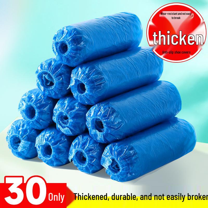 Thick Waterproof Non-slip Disposable Shoe Covers - Breathable, Dustproof, Wear-resistant for Indoor Use and Rainy Days