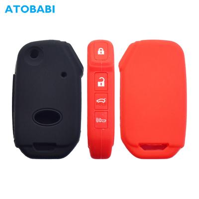 Funda de silicona para llave de coche, funda protectora para mando a distancia de Kia Forte, Soul, Optima, Sportage, Ceed, Cerato, Sorento, Seltos, Niro