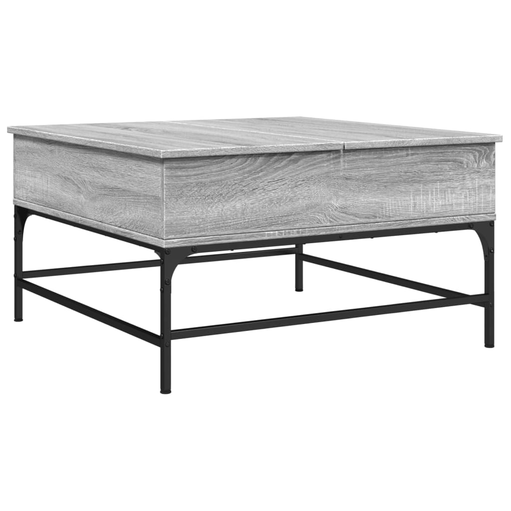  Coffee Table, Grey Sonoma Oak, 80x80x45 Cm