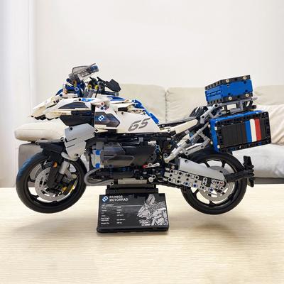 2369 Adet R1250GS Yüksek Teknolojili Motosiklet Yapı Blokları Erkek Oyuncakları 3D Modeller 1:5 Motosiklet Yarışı Spor Araba Montaj Oyuncakları Hediye Seti