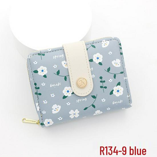 Japanese Cute Kitten Women's Wallet: Short Student Card Holder & Zipper Coin Purse