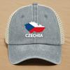 Verstellbare Netzmütze Sonnenhut Tschechien Karte Flaggen Kappen Für Frau Retro Stilvoll Snapback Truckerhut Ideale Wahl Für Street Wear
