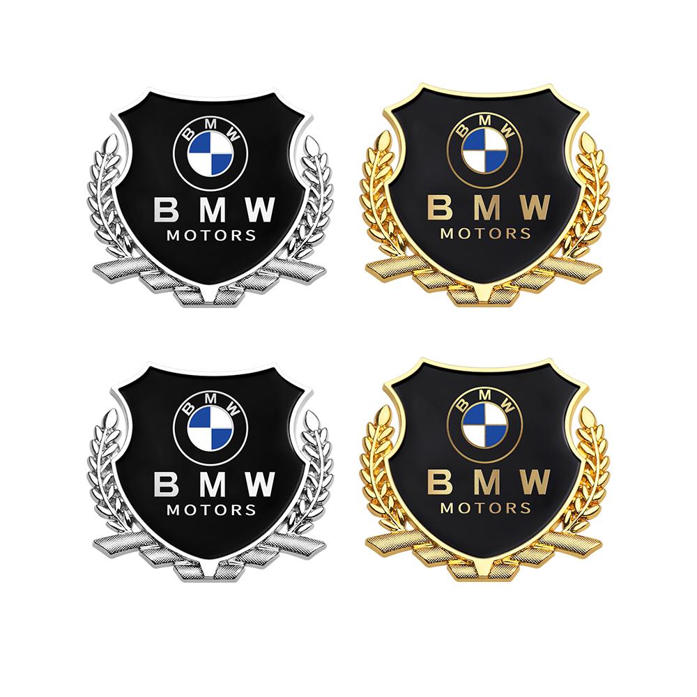 2PCS Metal Car Styling Decal Auto Emblem Rear Body Trunk Decorative Stickers For Bmw E46 E90 E60 F10 F30 E39 E36 F20 E87 G30 E92