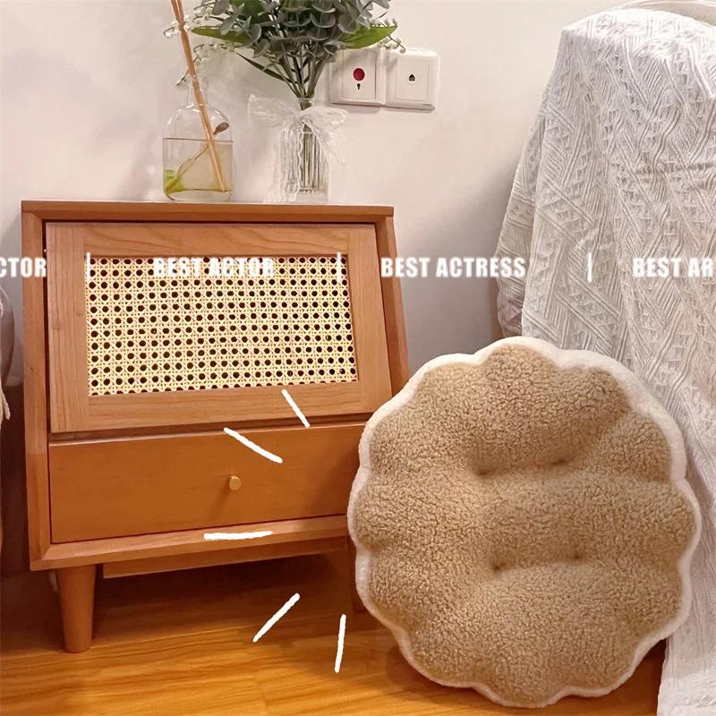 Cute Macaron Color Cushion Pillow Sofa Bed Sleeping Office Chair Cushion Soft Thick Bay Window Tatami Living Room Floor Mat