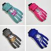 Gants de Ski pour Enfants Hiver Imperméables Motif Dessin Animé Mignon Gants de Neige Chauds pour Garçons Filles Enfants 5-10 Ans