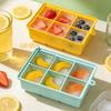 1PC 6 Grid Thickened Silicone Ice Grid with Cover - 100% Food Grade Freezing Mould