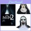 The Conjuring 2 Horror Nun Latex Mask Costume For Halloween Cosplay Party Props