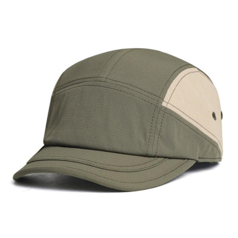 Fast Drying Baseball Cap, Short Eave Outdoor Use Sportss Sun Shading Skateboard Cap, Duckbill Cap Japanese Color Contrasted