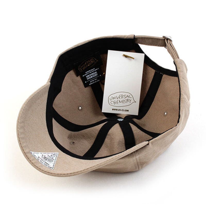 Universal chemistry Beige Short Brim Ballcap Bike Cap