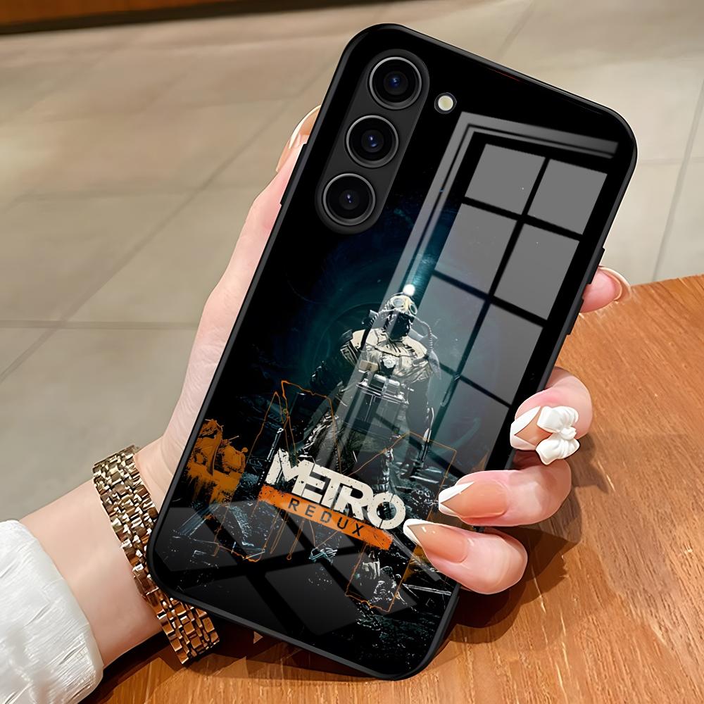 

Чехол для телефона Metro 2033 для Samsung S25 Edge Ultra S23 S22 S21 S20 Ultra Plus S24 Fe A54 A53 A25 Стеклянная крышка Samsung S23 Plus