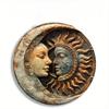 High Definition Metal Tin Sign Set Bohemian Sun Moon Goddess Round Wall Art Decor for Spiritual Home
