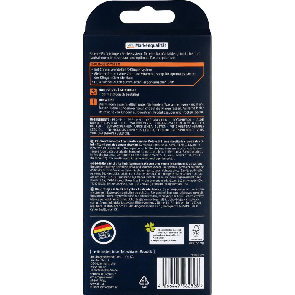 Deutschland DM Balea Balea Men 3-Klingen-Rasierer 1.